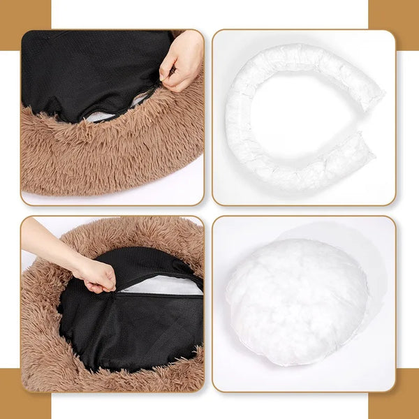 Cama Donut Acogedora para Mascotas
